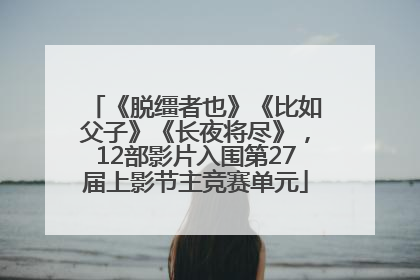 《脱缰者也》《比如父子》《长夜将尽》，12部影片入围第27届上影节主竞赛单元