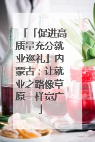 「促进高质量充分就业巡礼」内蒙古：让就业之路像草原一样宽广
