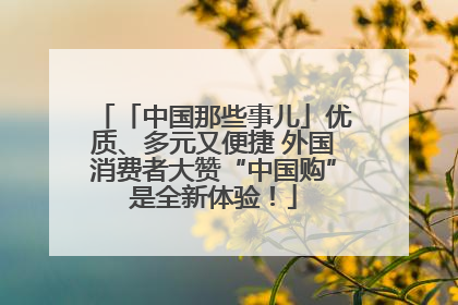 「中国那些事儿」优质、多元又便捷 外国消费者大赞“中国购”是全新体验！