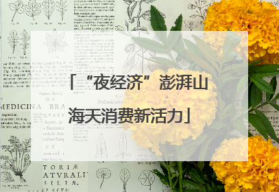 “夜经济”澎湃山海天消费新活力