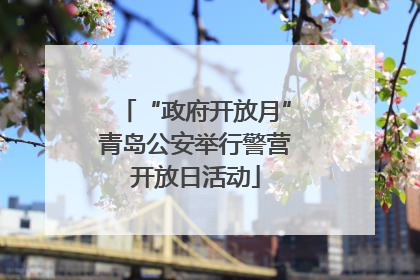 “政府开放月”青岛公安举行警营开放日活动