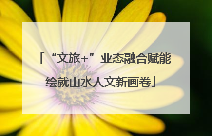 “文旅+”业态融合赋能 绘就山水人文新画卷