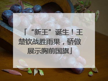 “新王”诞生！王楚钦战胜雨果，骄傲展示胸前国旗