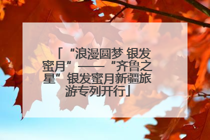 “浪漫圆梦 银发蜜月”——“齐鲁之星”银发蜜月新疆旅游专列开行