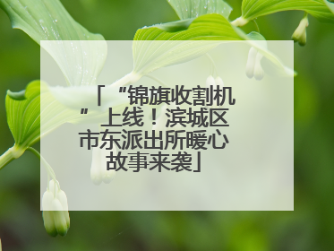 “锦旗收割机”上线！滨城区市东派出所暖心故事来袭
