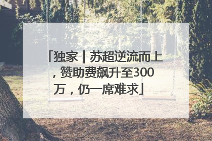 独家｜苏超逆流而上，赞助费飙升至300万，仍一席难求