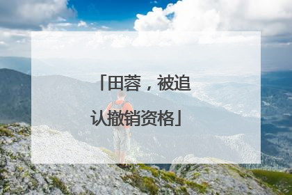 田蓉，被追认撤销资格