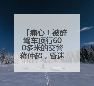 痛心！被醉驾车顶行600多米的交警蒋仲超，昏迷12天后牺牲
