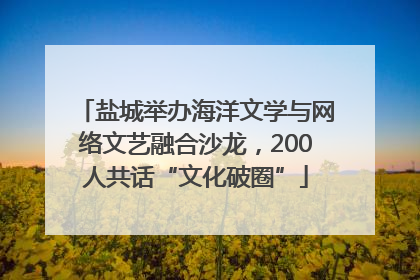 盐城举办海洋文学与网络文艺融合沙龙，200人共话“文化破圈”