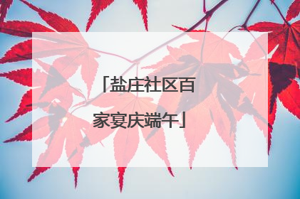 盐庄社区百家宴庆端午