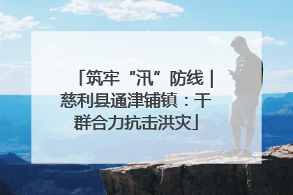 筑牢“汛”防线｜慈利县通津铺镇：干群合力抗击洪灾