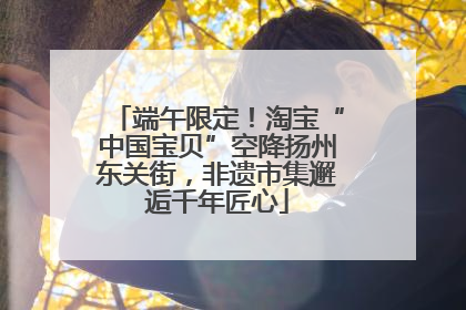 端午限定！淘宝“中国宝贝”空降扬州东关街，非遗市集邂逅千年匠心