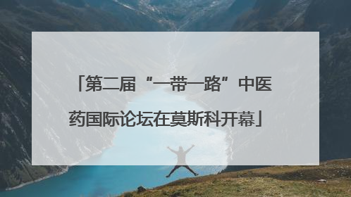 第二届“一带一路”中医药国际论坛在莫斯科开幕