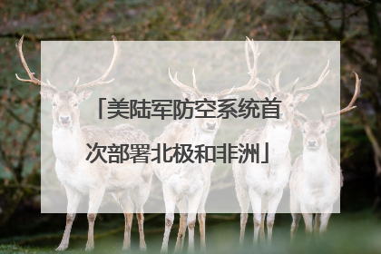 美陆军防空系统首次部署北极和非洲
