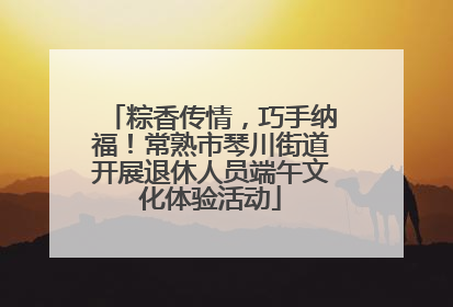 粽香传情，巧手纳福！常熟市琴川街道开展退休人员端午文化体验活动