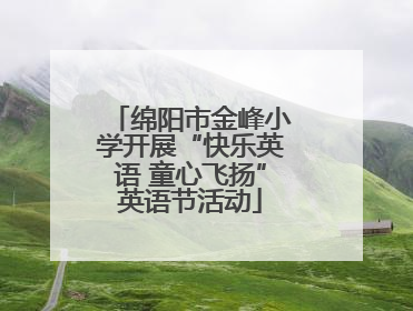 绵阳市金峰小学开展“快乐英语 童心飞扬”英语节活动