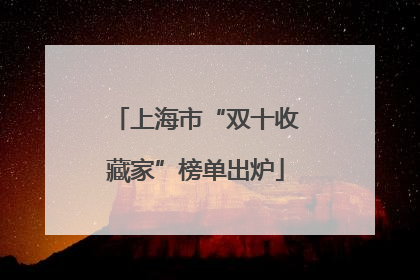 上海市“双十收藏家”榜单出炉