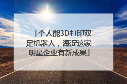 个人能3D打印双足机器人，海淀这家明星企业有新成果