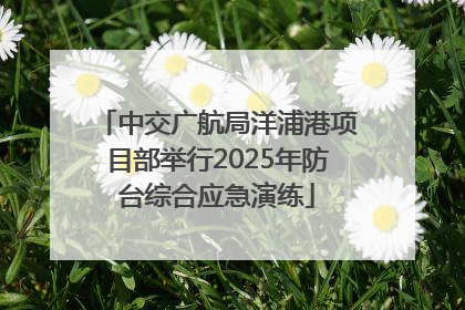 中交广航局洋浦港项目部举行2025年防台综合应急演练