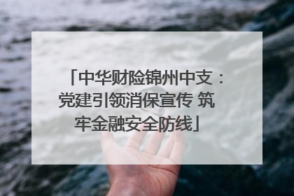中华财险锦州中支：党建引领消保宣传 筑牢金融安全防线