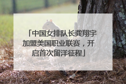 中国女排队长龚翔宇加盟美国职业联赛，开启首次留洋征程