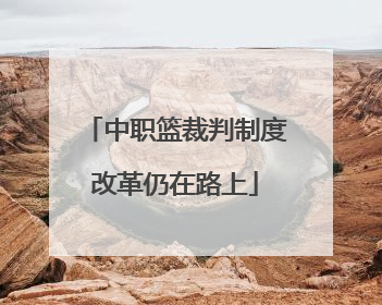中职篮裁判制度改革仍在路上