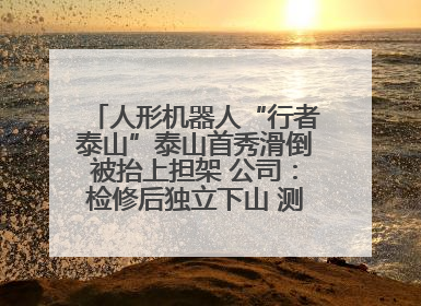 人形机器人“行者泰山”泰山首秀滑倒被抬上担架 公司：检修后独立下山 测试就是为暴露问题