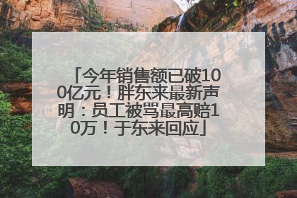 今年销售额已破100亿元！胖东来最新声明：员工被骂最高赔10万！于东来回应