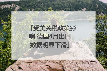 受美关税政策影响 德国4月出口数据明显下滑
