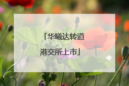 华曦达转道港交所上市