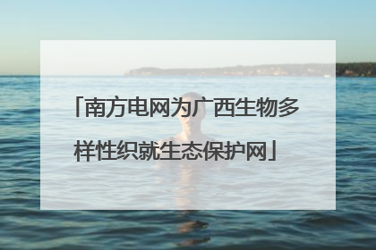 南方电网为广西生物多样性织就生态保护网