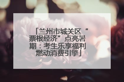 兰州市城关区“票根经济”点亮暑期：考生乐享福利 燃动消费引擎