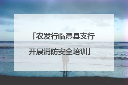 农发行临澧县支行开展消防安全培训