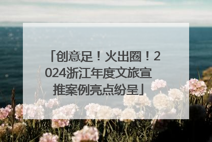 创意足！火出圈！2024浙江年度文旅宣推案例亮点纷呈