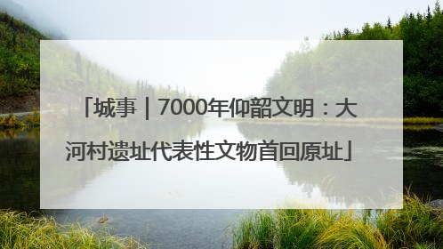 城事｜7000年仰韶文明：大河村遗址代表性文物首回原址