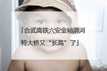 合武高铁六安金裕淠河特大桥又“长高”了
