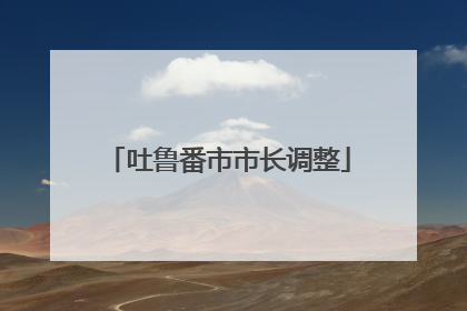 吐鲁番市市长调整