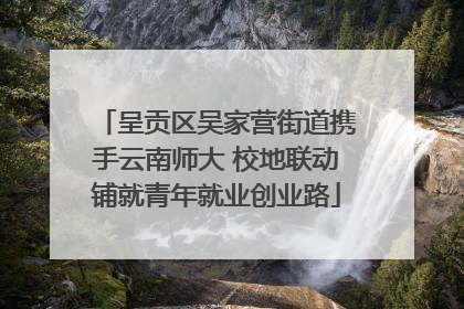 呈贡区吴家营街道携手云南师大 校地联动铺就青年就业创业路