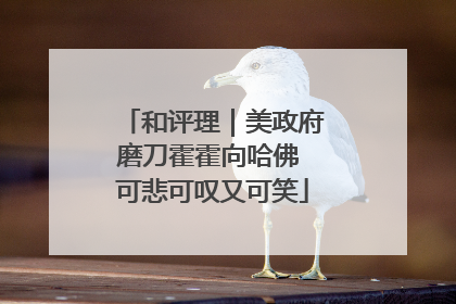 和评理｜美政府磨刀霍霍向哈佛 可悲可叹又可笑