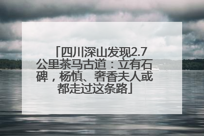 四川深山发现2.7公里茶马古道：立有石碑，杨慎、奢香夫人或都走过这条路