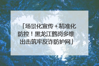 场景化宣传＋精准化防控！黑龙江鹤岗多维出击筑牢反诈防护网