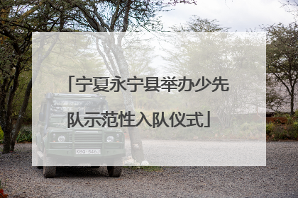宁夏永宁县举办少先队示范性入队仪式