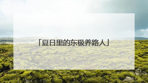 夏日里的东极养路人