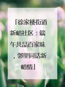 徐家楼街道新峪社区：端午共品百家味，邻里同话新峪情
