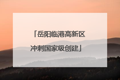 岳阳临港高新区冲刺国家级创建