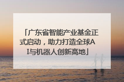 广东省智能产业基金正式启动，助力打造全球AI与机器人创新高地