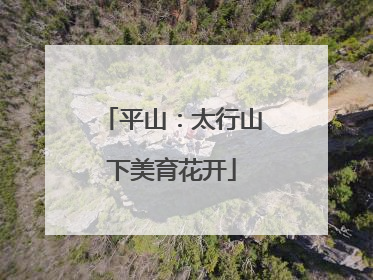 平山：太行山下美育花开