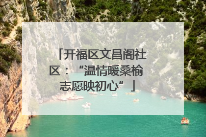 开福区文昌阁社区：“温情暖桑榆 志愿映初心”