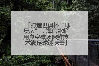 打造世俱杯“球景房”，海信冰箱用真空磁场保鲜技术满足球迷味蕾