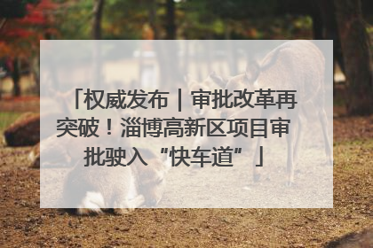 权威发布｜审批改革再突破！淄博高新区项目审批驶入“快车道”